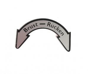 Schild Brust-Rücken deutsch  100.00.24 