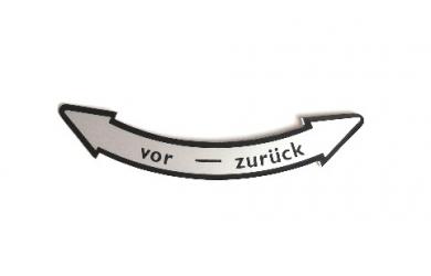 Schild Vor-Zurück deutsch 100.00.29 