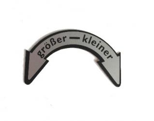 Hinweissch.Größer-Kleiner deut.100.00.34 