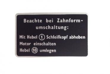 Hinweisschild deutsch   100.00.71 