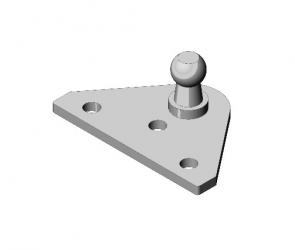 Kugelbeschlag Edelstahl- für Reparatur 
