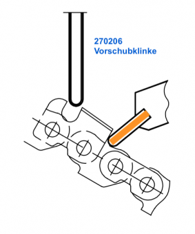 Vorschubklinke 